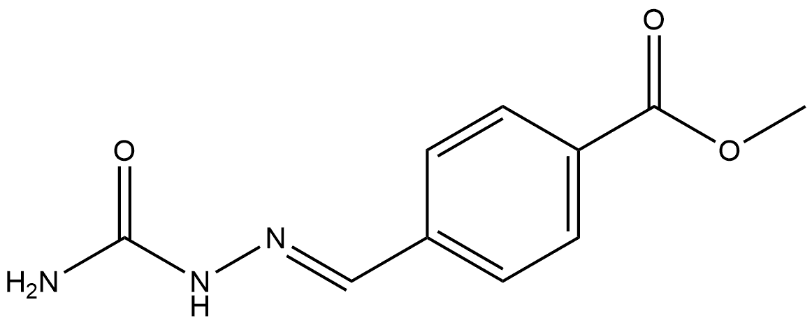 methyl (E)-4-[(2-carbamoylhydrazono)methyl]benzoate Structure