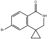 Spiro[cyclopropane-1,4'(1'H)-isoquinolin]-1'-one, 6'-bromo-2',3'-dihydro- 구조식 이미지