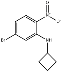 5-bromo-N-cyclobutyl-2-nitroaniline 구조식 이미지