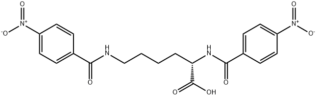 N~2~,N~6~-bis{4-nitrobenzoyl}lysine 구조식 이미지