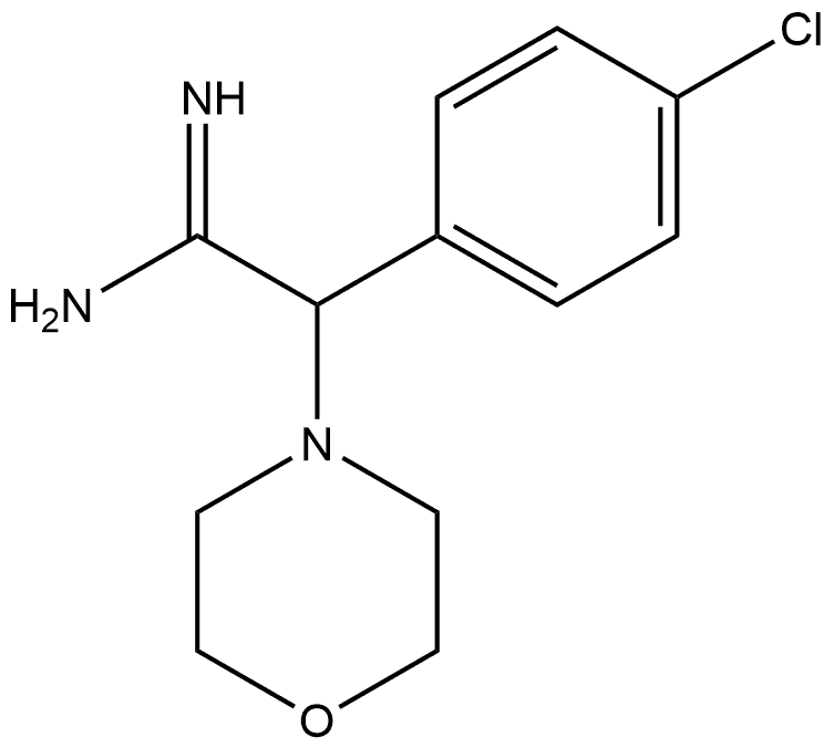 α-(4-Chlorophenyl)-4-morpholineethanimidamide Structure