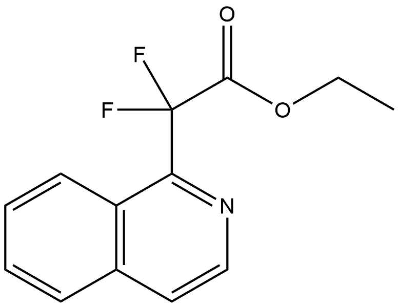 Ethyl 2,2-difluoro-2-(isoquinolin-1-yl)acetate Structure