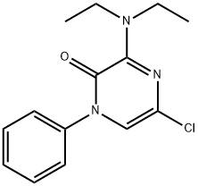 2(1H)-Pyrazinone, 5-chloro-3-(diethylamino)-1-phenyl- Structure