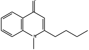 4(1H)-Quinolinone, 2-butyl-1-methyl- Structure