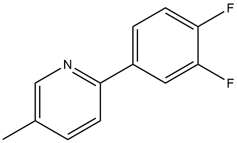 2-(3,4-Difluorophenyl)-5-methylpyridine Structure