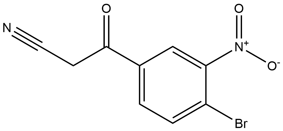 Benzenepropanenitrile, 4-bromo-3-nitro-β-oxo- Structure