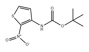 Carbamic acid, (2-nitro-3-thienyl)-, 1,1-dimethylethyl ester (9CI) 구조식 이미지