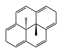 Pyrene, 2,7,10b,10c-tetrahydro-10b,10c-dimethyl-, trans- Structure