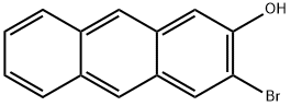 2-Anthracenol, 3-bromo- Structure