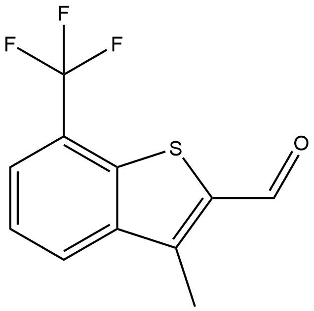 3-methyl-7-(trifluoromethyl)benzo[b]thiophene-2-carbaldehyde Structure