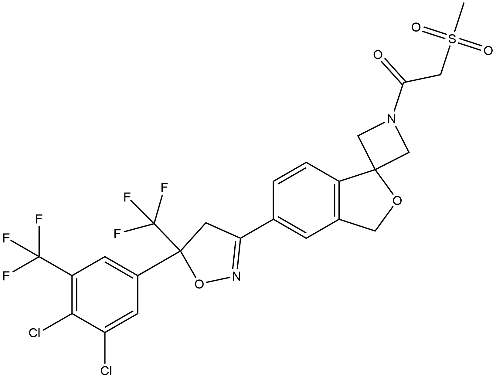 Sarolaner Impurity 19 구조식 이미지