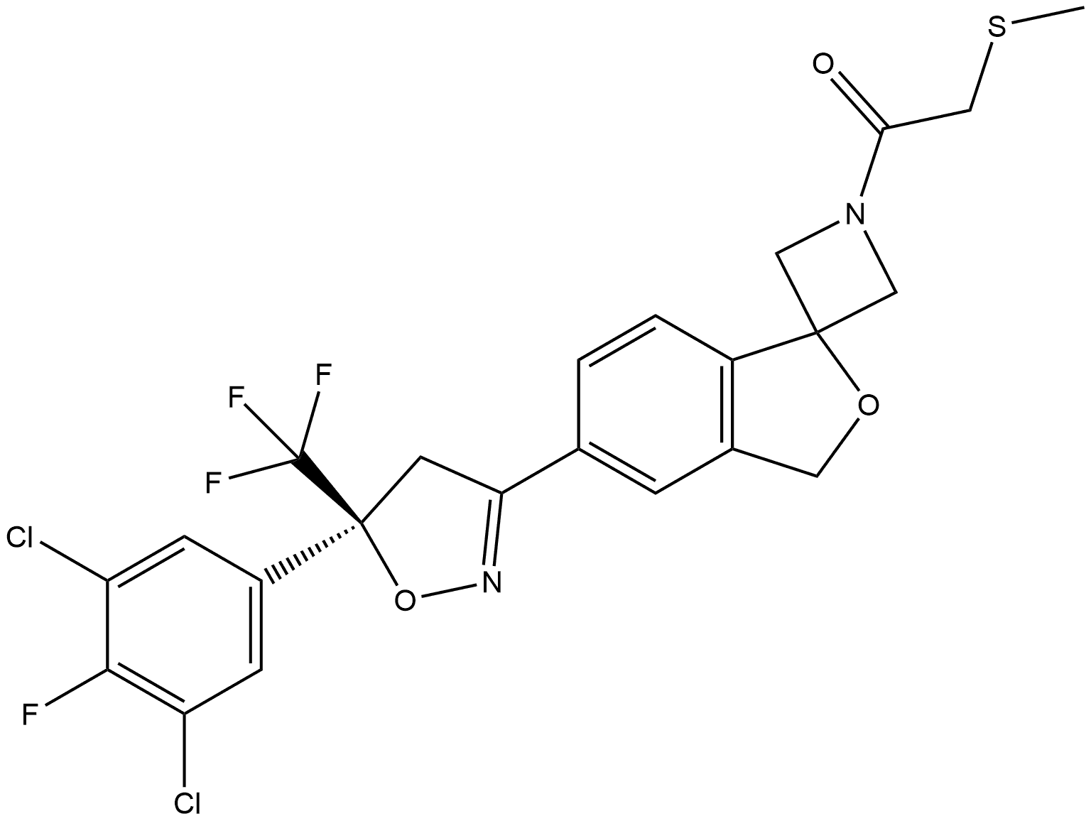 Sarolaner Impurity 23 구조식 이미지