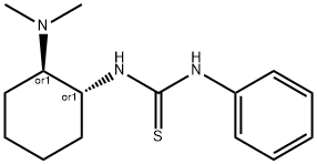 Thiourea, N-[(1R,2R)-2-(dimethylamino)cyclohexyl]-N'-phenyl-, rel- Structure