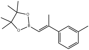 4，4，5，5-tetramethyl-2-(2-(m-tolyl)prop-1-en-1-yl)-1，3，2-dioxaborolane Structure