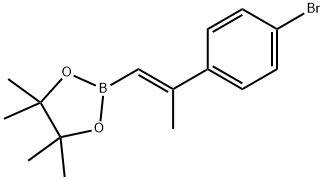 2-(2-(4-Bromo)prop-1-en-1-yl)-4，4，5，5-tetramethyl-1，3，2-dioxaborolane Structure