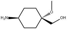 Cyclohexanemethanol, 4-amino-1-methoxy-, cis- Structure