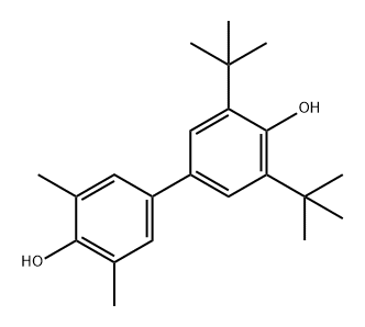 [1,1'-Biphenyl]-4,4'-diol, 3,5-bis(1,1-dimethylethyl)-3',5'-dimethyl- Structure