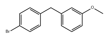 Benzene, 1-[(4-bromophenyl)methyl]-3-methoxy- Structure