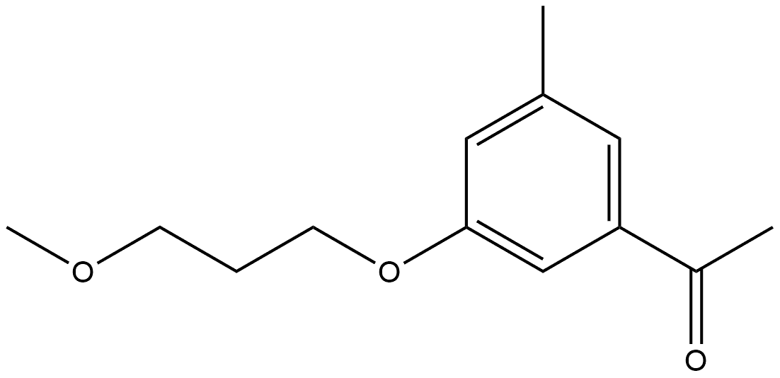 1-[3-(3-Methoxypropoxy)-5-methylphenyl]ethanone Structure