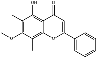 5-Hydroxy-7-methoxy-6,8-dimethyl-2-phenyl-4H-chromen-4-one Structure