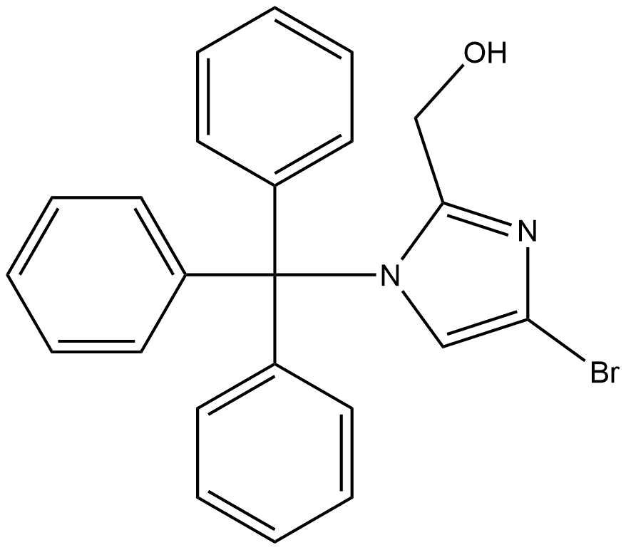 (4-Bromo-1-trityl-1H-imidazol-2-yl)methanol Structure