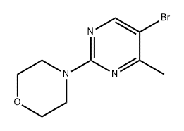 Morpholine, 4-(5-bromo-4-methyl-2-pyrimidinyl)- 구조식 이미지