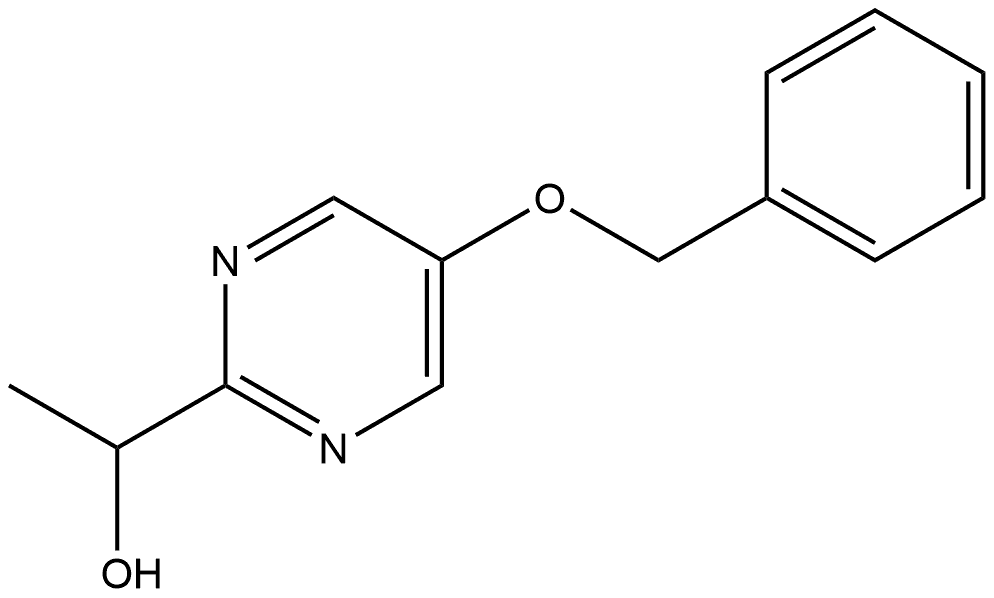 2-Pyrimidinemethanol, α-methyl-5-(phenylmethoxy)- 구조식 이미지