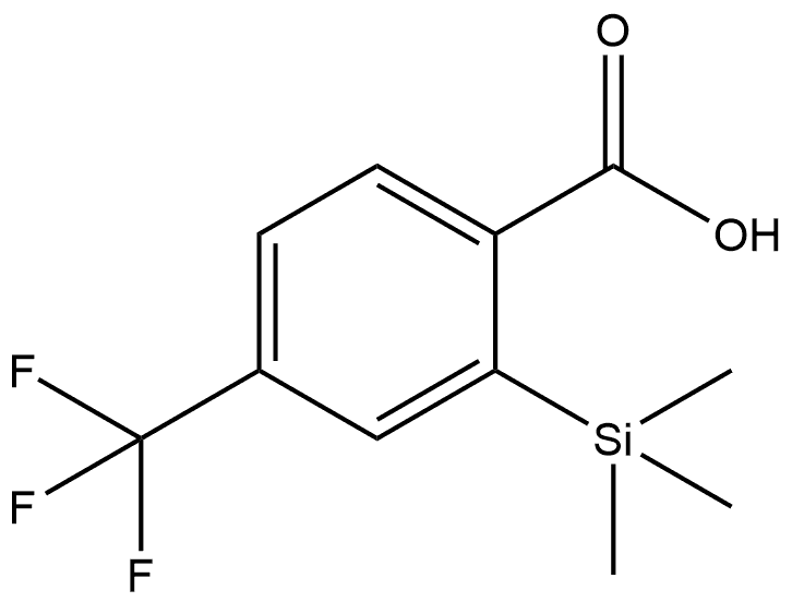 4-(Trifluoromethyl)-2-(trimethylsilyl)benzoic acid Structure