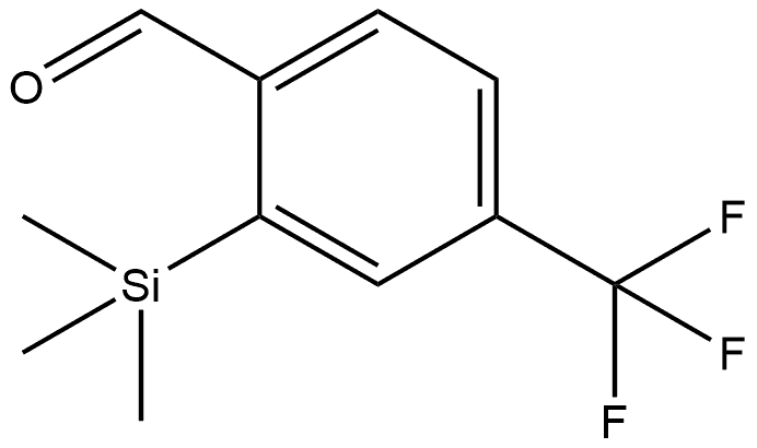 4-(Trifluoromethyl)-2-(trimethylsilyl)benzaldehyde Structure