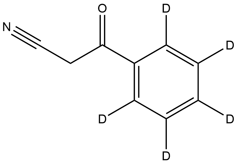 β-Oxobenzene-2,3,4,5,6-d5-propanenitrile Structure