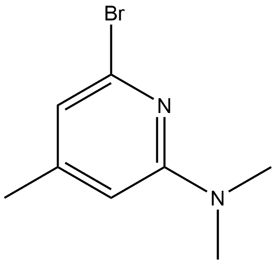 6-Bromo-N,N,4-trimethyl-2-pyridinamine Structure