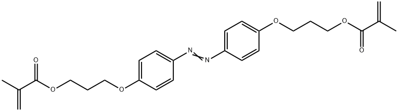 2-Propenoic acid, 2-methyl-, 3-[4-[2-[4-[3-[(2-methyl-1-oxo-2-propen-1-yl)oxy]propoxy]phenyl]diazenyl]phenoxy]propyl ester Structure