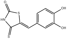 2-Thiazolidinone, 5-[(3,4-dihydroxyphenyl)methylene]-4-thioxo-, (5Z)- 구조식 이미지