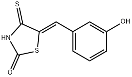 2-Thiazolidinone, 5-[(3-hydroxyphenyl)methylene]-4-thioxo-, (5Z)- Structure