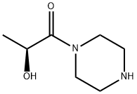 1-Propanone, 2-hydroxy-1-(1-piperazinyl)-, (2S)- Structure