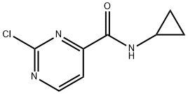 4-Pyrimidinecarboxamide, 2-chloro-N-cyclopropyl- Structure