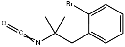 Benzene, 1-bromo-2-(2-isocyanato-2-methylpropyl)- 구조식 이미지