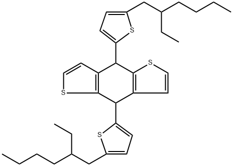 4,8-Bis(5-(2-ethylhexyl)thiophen-2-yl)benzo[1,2-b:4,5-b’]dithiophene Structure