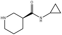 (3S)-N-cyclopropylpiperidine-3-carboxamide Structure