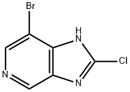 1H-Imidazo[4,5-c]pyridine, 7-bromo-2-chloro- Structure