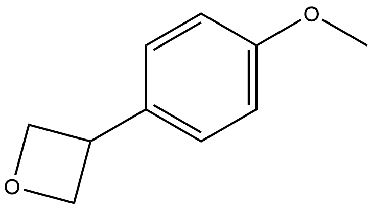 3-(4-methoxyphenyl)oxetane Structure