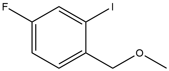 4-fluoro-2-iodo-1-(methoxymethyl)benzene 구조식 이미지