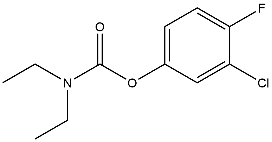 3-Chloro-4-fluorophenyl N,N-diethylcarbamate Structure