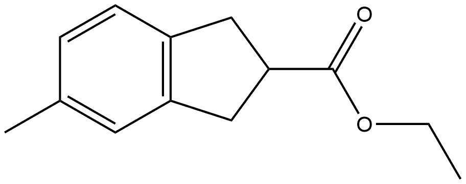 Ethyl 2,3-dihydro-5-methyl-1H-indene-2-carboxylate Structure