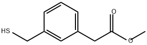 Benzeneacetic acid, 3-(mercaptomethyl)-, methyl ester Structure