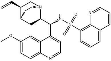 8-Quinolinesulfonamide, N-[(9R)-6'-methoxycinchonan-9-yl]- 구조식 이미지