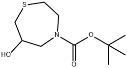 4-N-(t-butyloxycarbonyl)-6-hydroxy -2,3,4,5,6,7-hexahydro-1,4-thiazepine 구조식 이미지