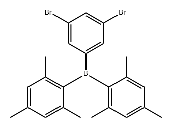 Borane, (3,5-dibromophenyl)bis(2,4,6-trimethylphenyl)- Structure