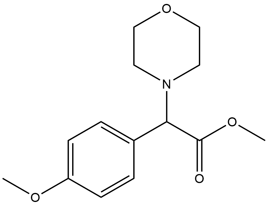 methyl 2-(4-methoxyphenyl)-2-morpholinoacetate Structure