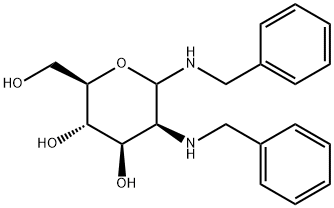 D-Mannopyranosylamine, 2-deoxy-N-(phenylmethyl)-2-[(phenylmethyl)amino]- Structure